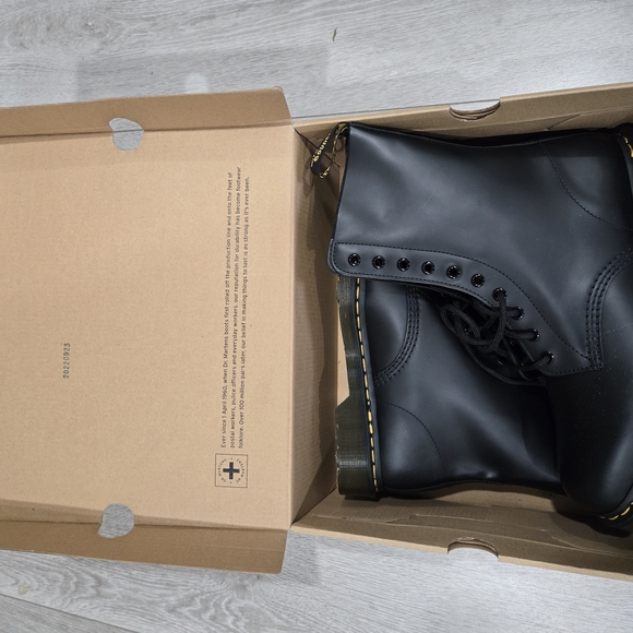 Dr. Martens 1490 Black Leather Boots - Picture 2 of 9